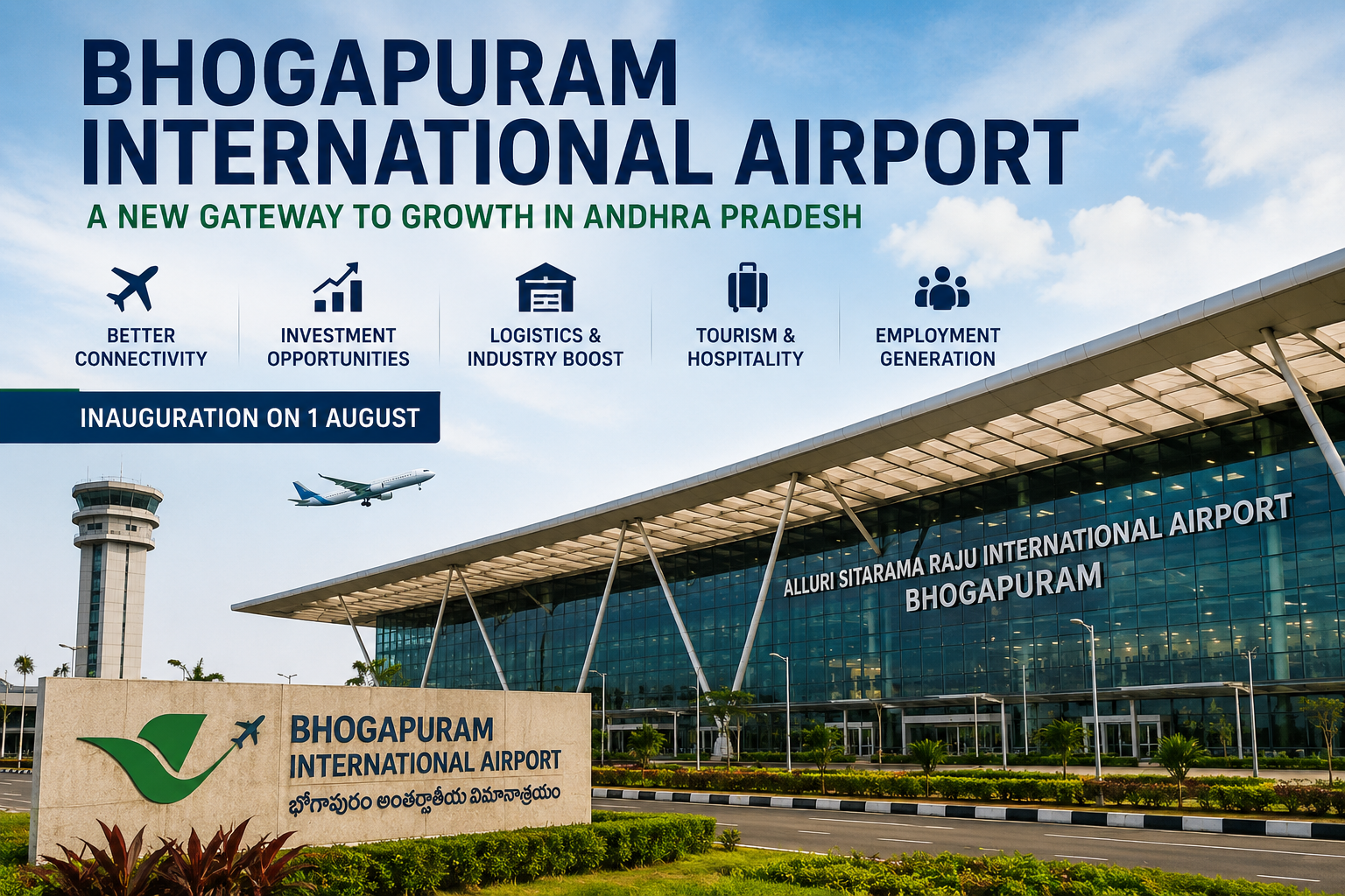 Bhogapuram International Airport: Will Andhra Pradesh's New Aviation Gateway Create the Next Land Investment Hotspot?