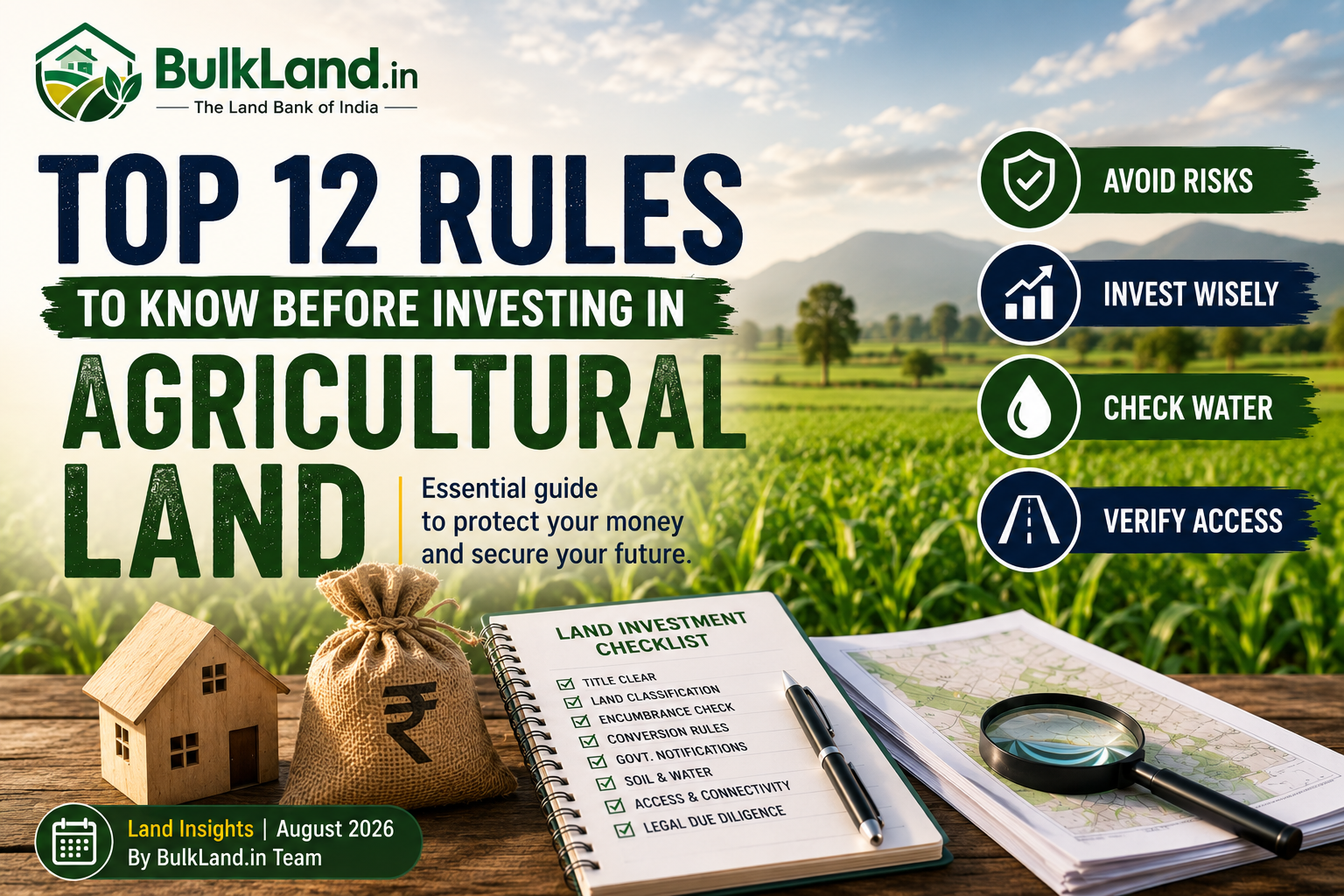 Top 12 Rules to Know Before Investing in Agricultural Land