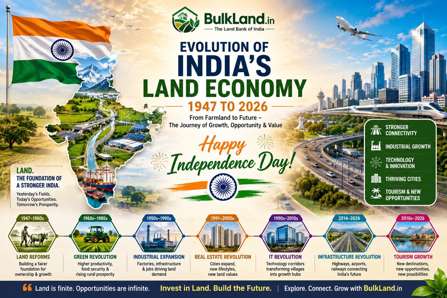 Evolution of India's Land Economy: 1947 to 2026