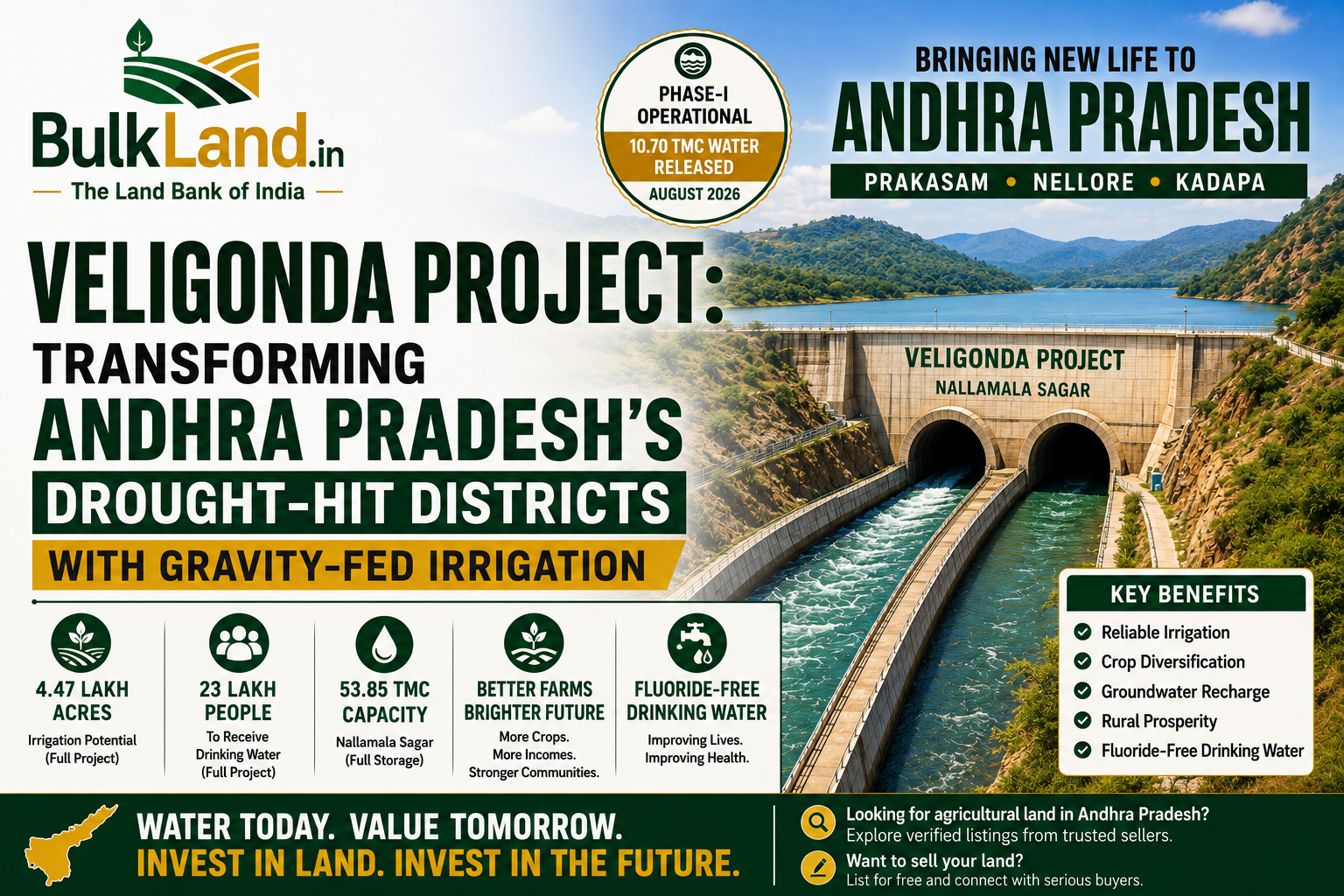 Veligonda Project — Transforming Andhra Pradesh's Drought-Hit Districts with Gravity-Fed Irrigation
