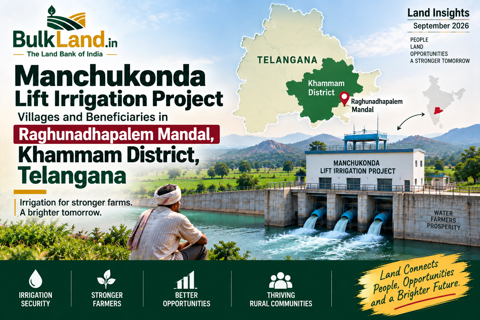 Manchukonda Lift Irrigation Project: Villages, Tanks and Beneficiaries in Raghunadhapalem Mandal, Khammam